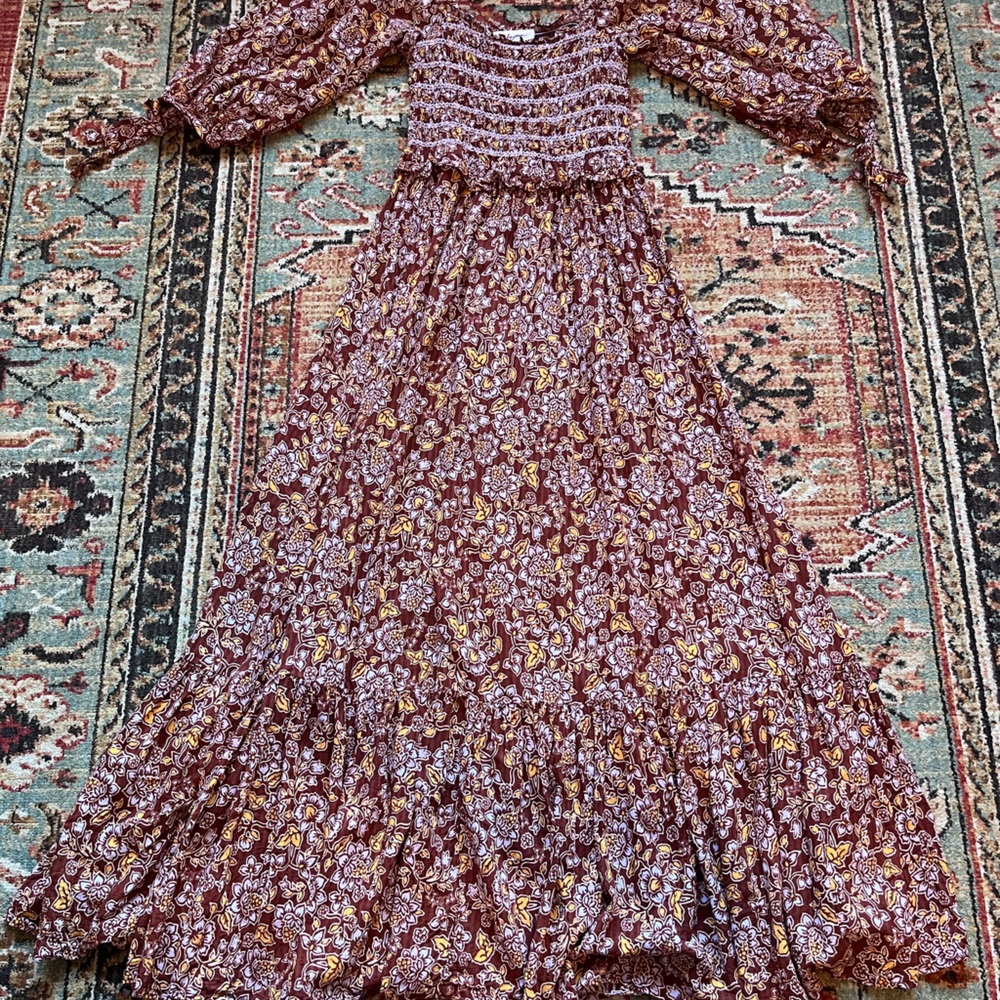 Floral Smocked Maxi Dress